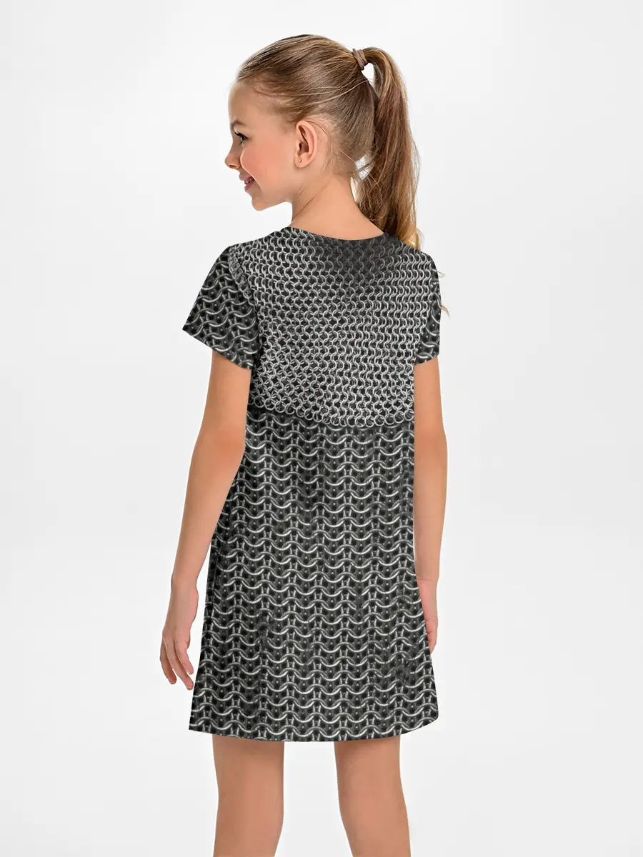 Детское платье / Кольчуга с горловиной