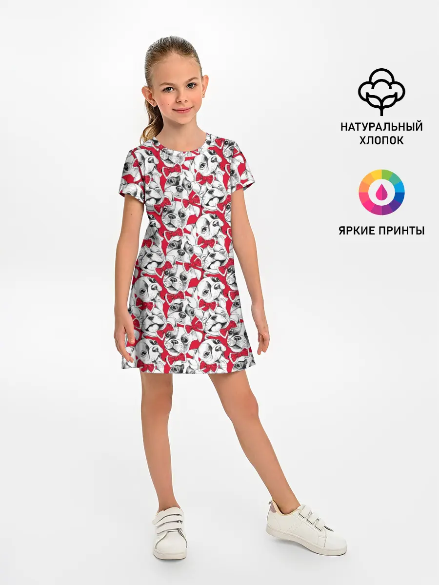 Детское платье / Французский Бульдог