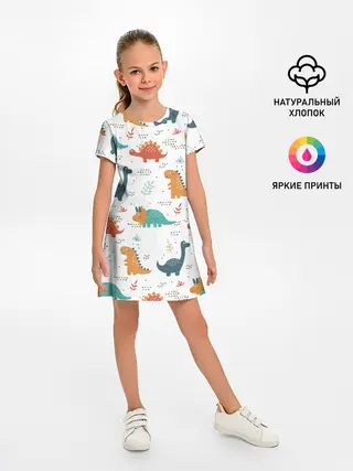 Детское платье / Милые динозавры