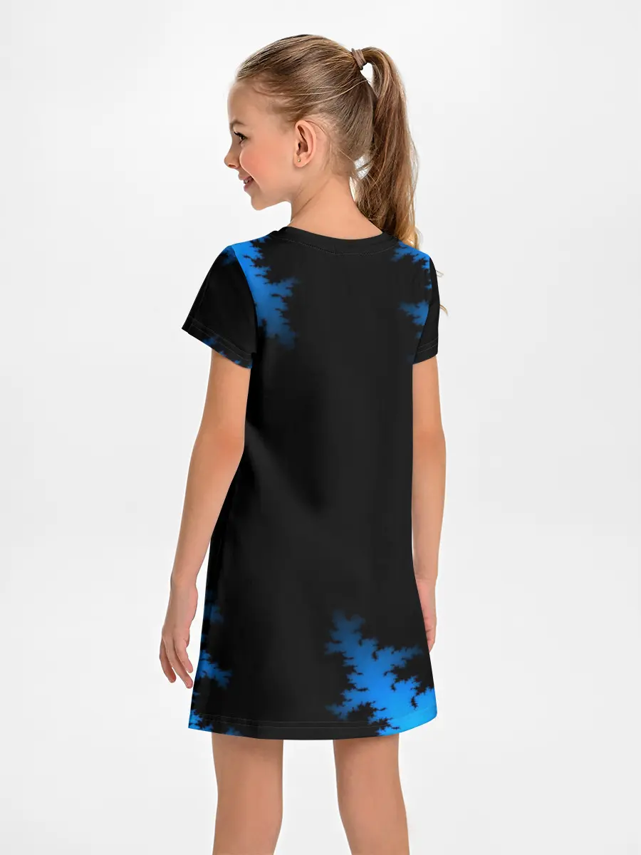 Детское платье / Морозный узор