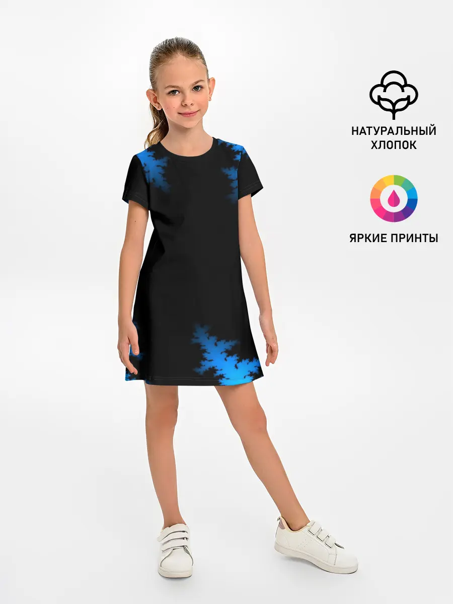 Детское платье / Морозный узор