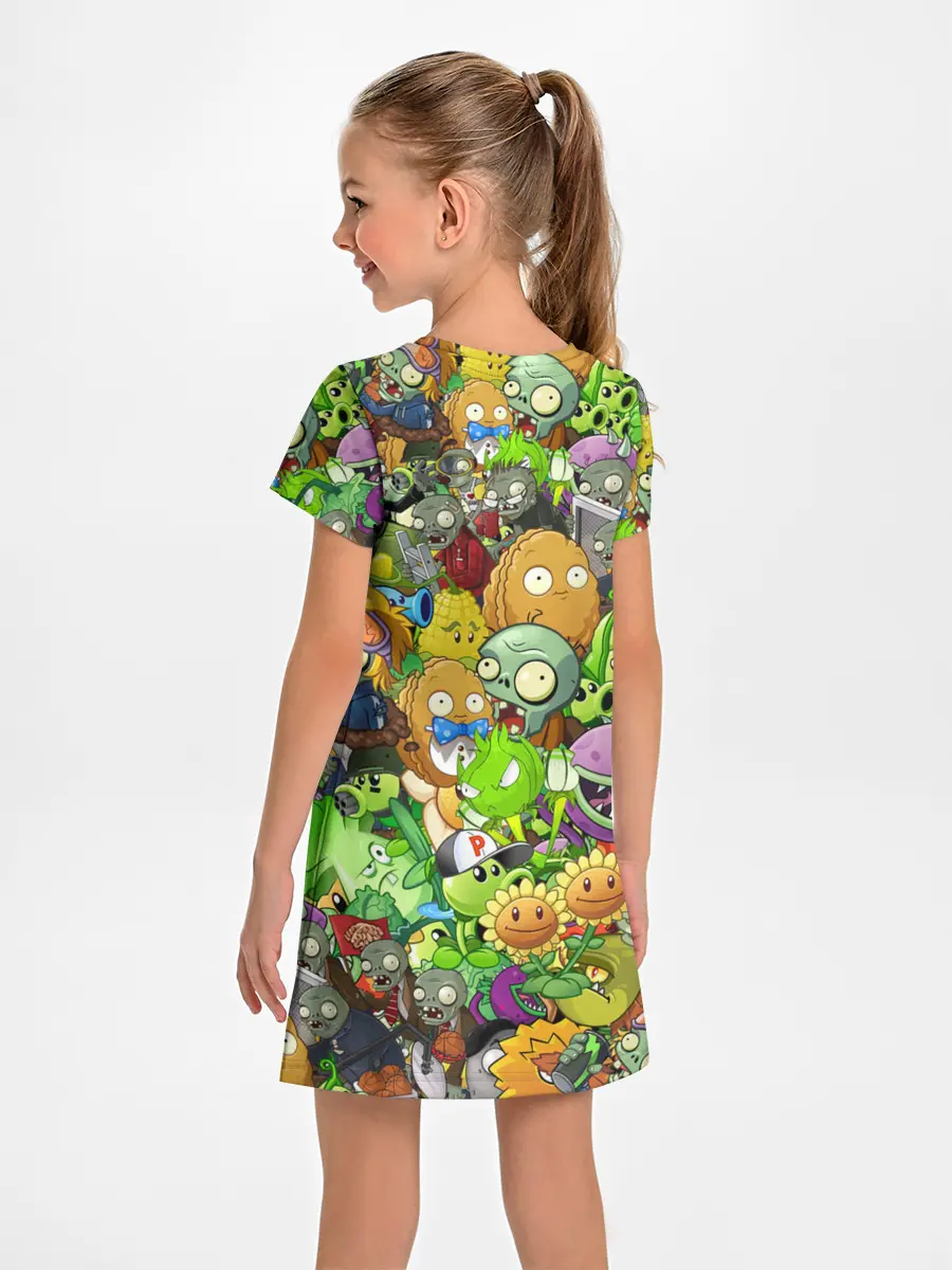 Детское платье / PLANTS VS ZOMBIES