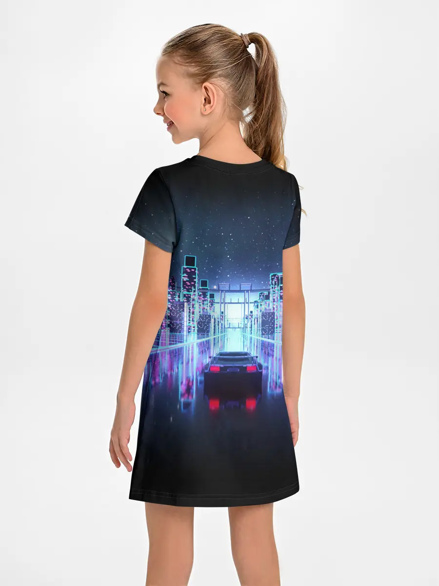 Детское платье / SYNTHWAVE / RETROWAVE