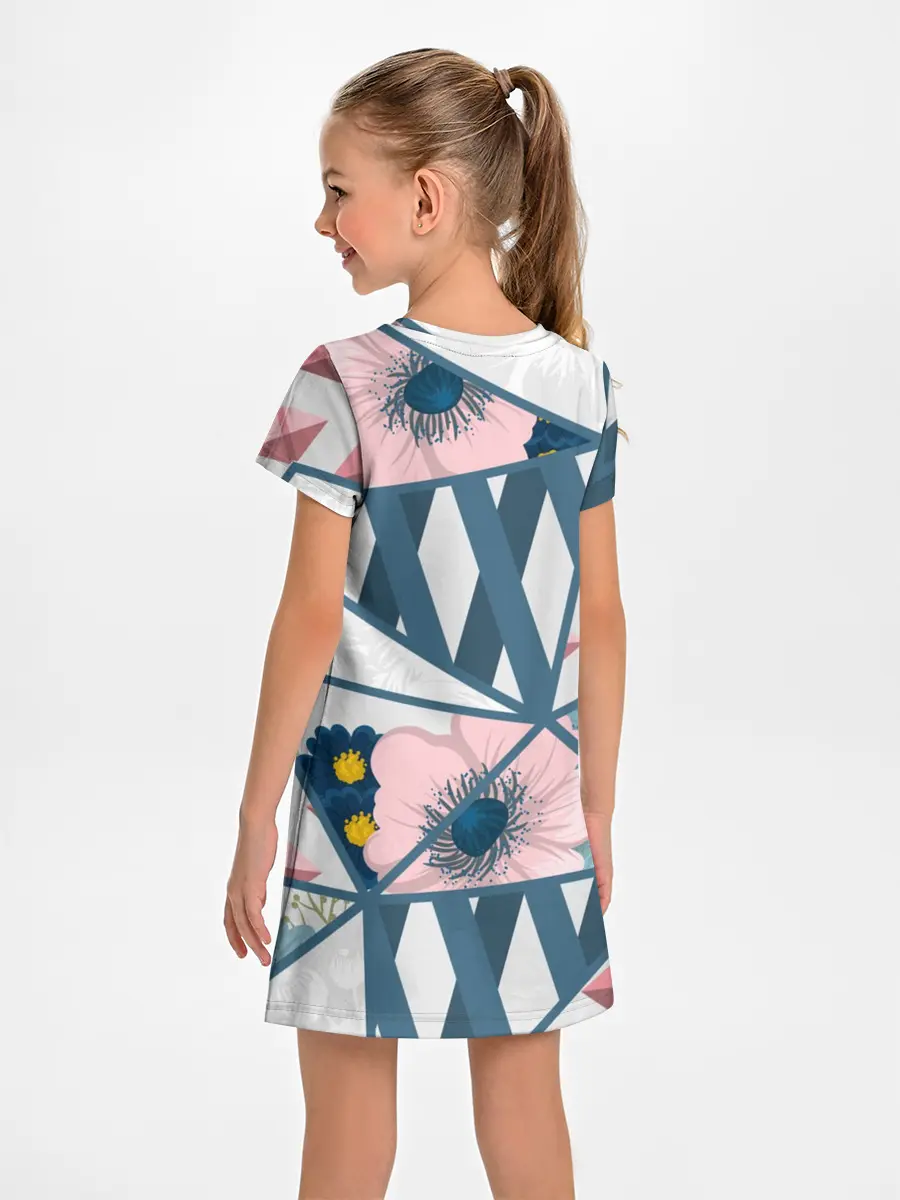 Детское платье / Геометрия цветов
