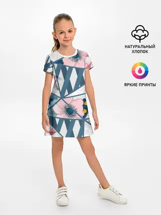 Детское платье / Геометрия цветов