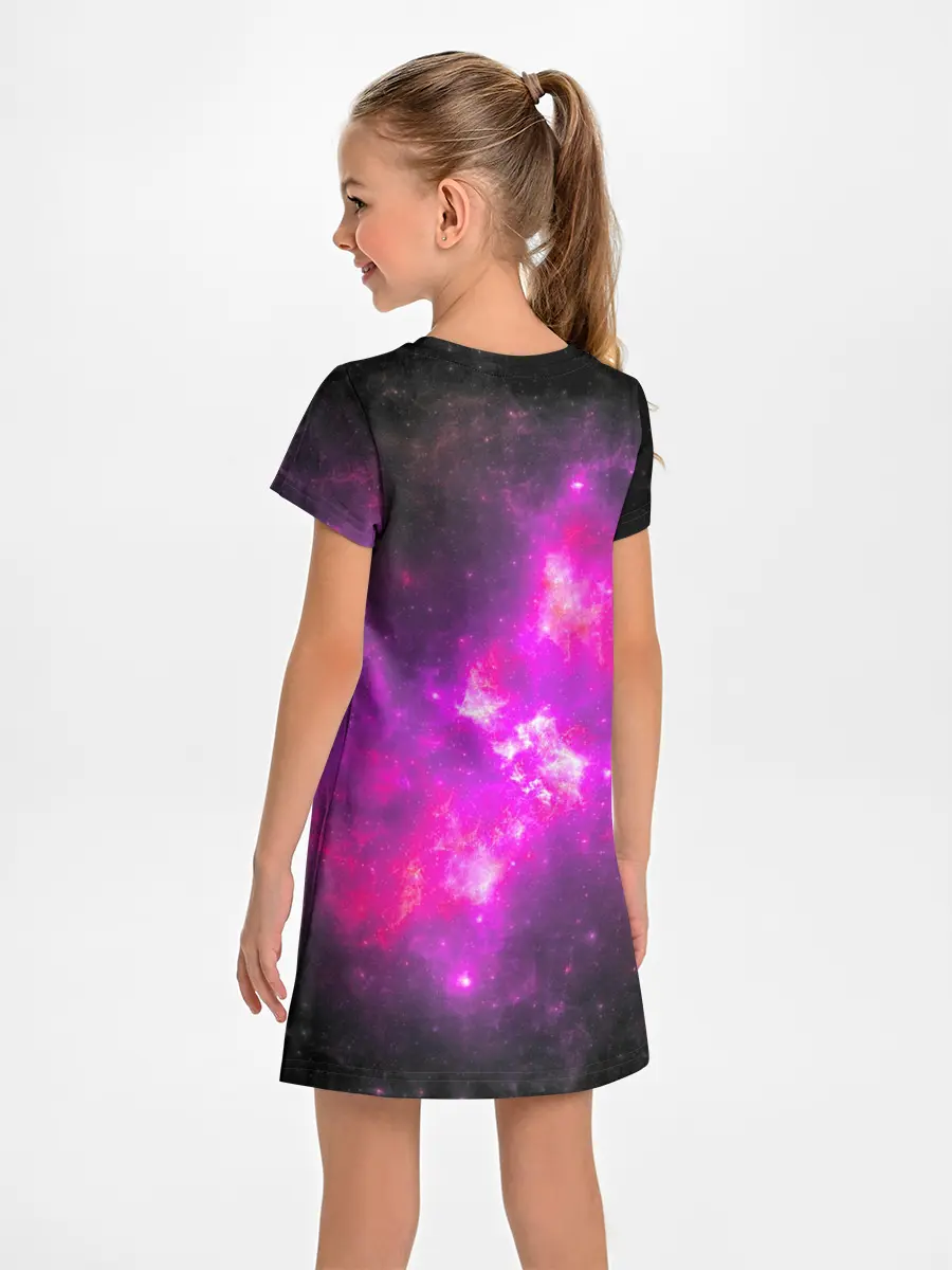 Детское платье / Аниме Девушка | Розовый Космос