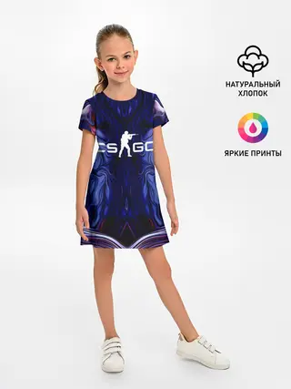Детское платье / CS GO WAVES SKIN