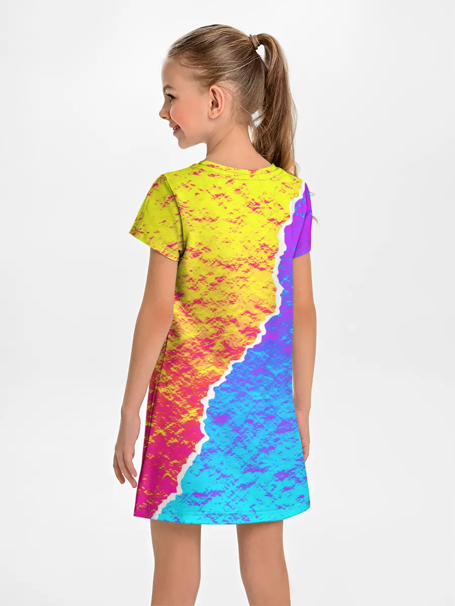 Детское платье / Цветные переливы