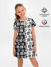 Детское платье / Иероглифы джоджо чернобелые