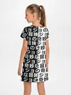 Детское платье / Иероглифы джоджо чернобелые
