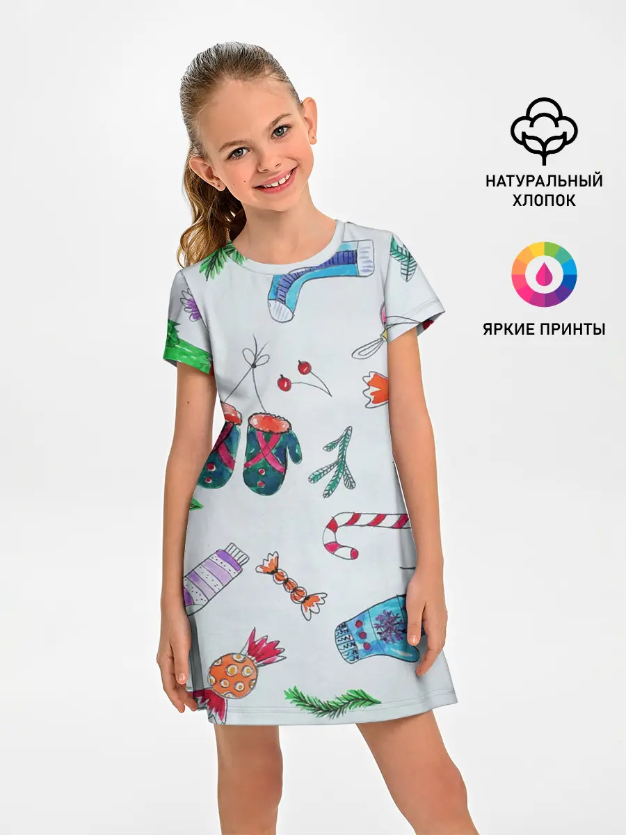 Детское платье / шарики фонарики