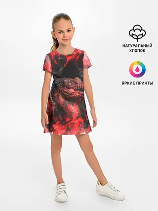 Детское платье / Опасный Динозавр | Red Dino
