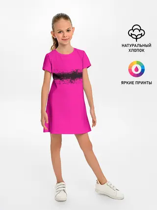 Детское платье / Гранж розовый