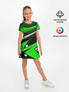 Детское платье / Зеленая краска