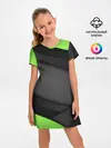 Детское платье / Green / Black