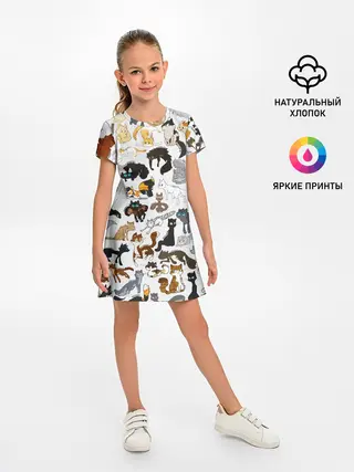 Детское платье / Котоколлаж 03