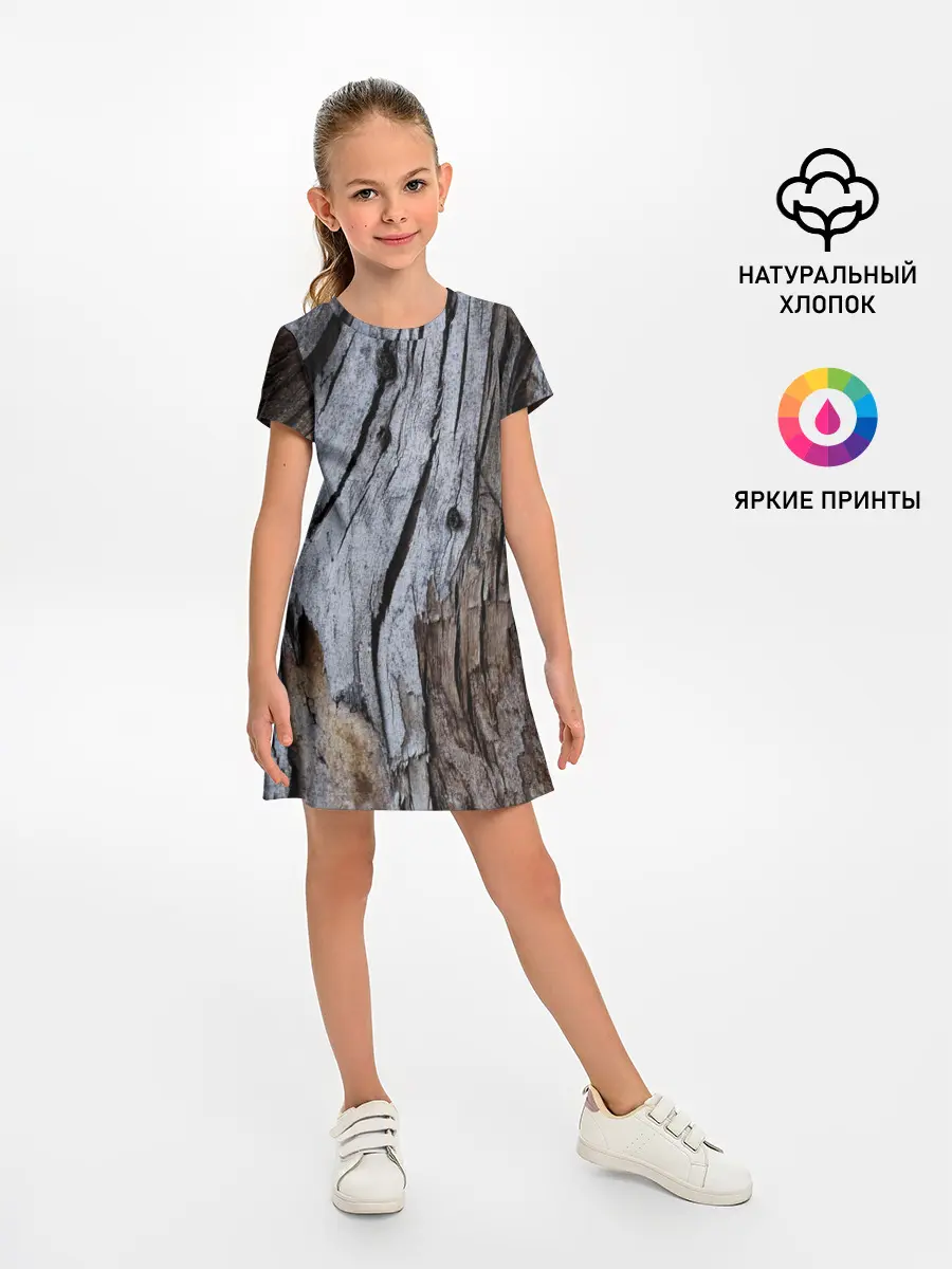 Детское платье / Древесная кора