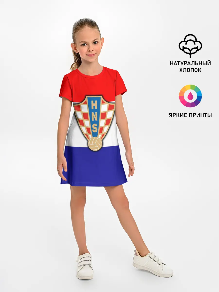 Детское платье / Сборная Хорватии флаг