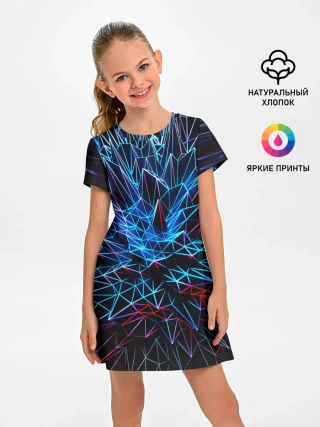 Детское платье / NEON GEOMETRY