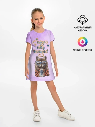 Детское платье / Енот