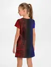 Детское платье / Сине-Красная Текстура