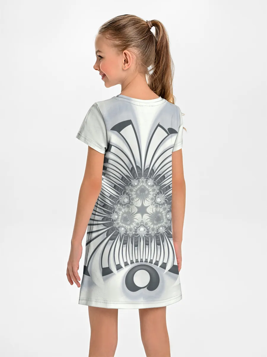 Детское платье / Серая абстракция