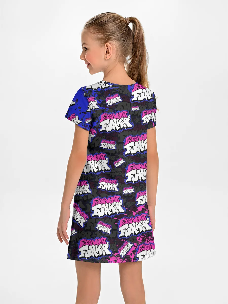 Детское платье / FRIDAY NIGHT FUNKIN ЛОГОБОМБИН