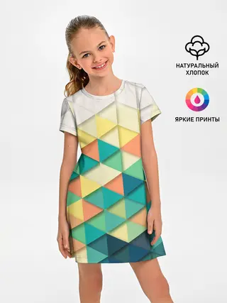 Детское платье / Ромбики