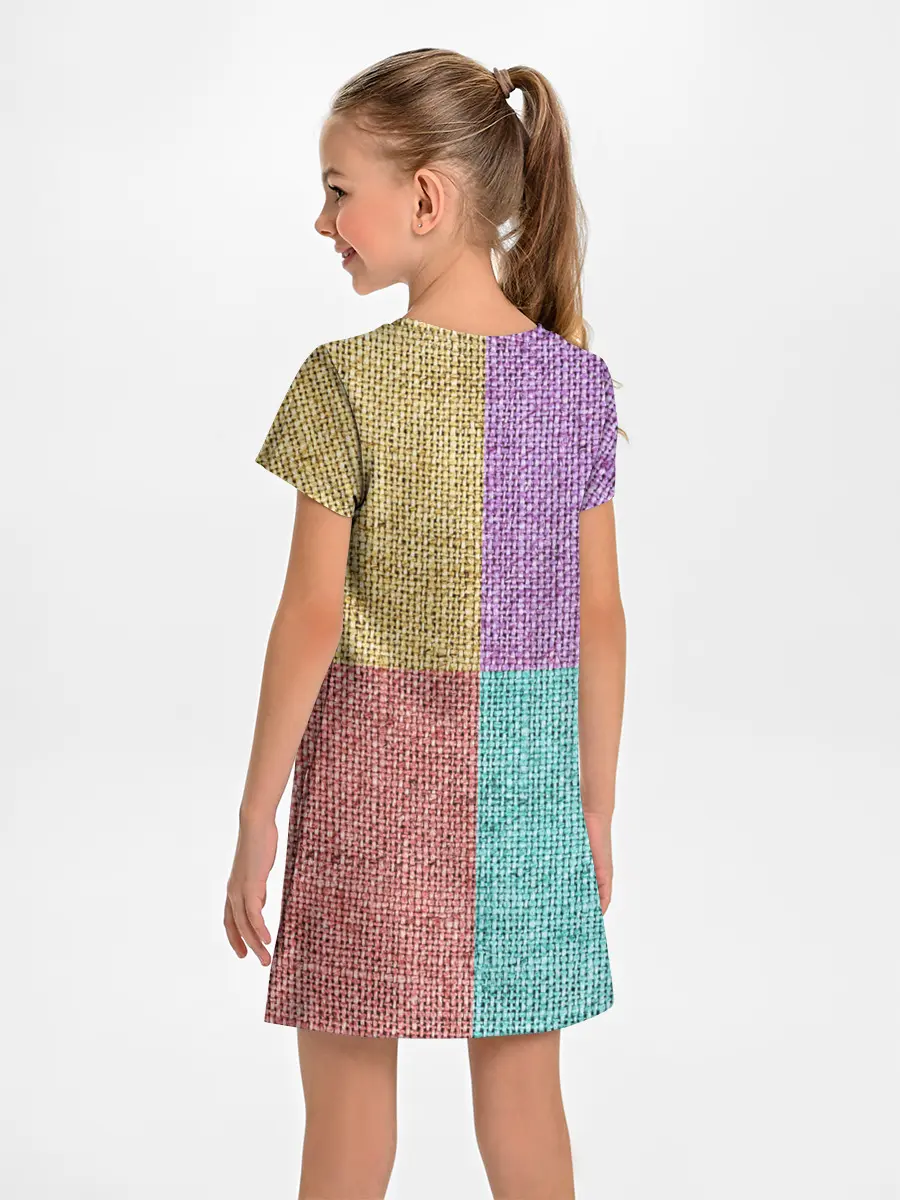 Детское платье / Burlap Patchwork