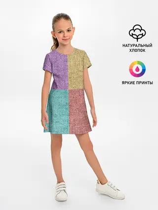 Детское платье / Burlap Patchwork