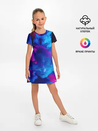 Детское платье / НЕОНОВЫЙ ДЫМ