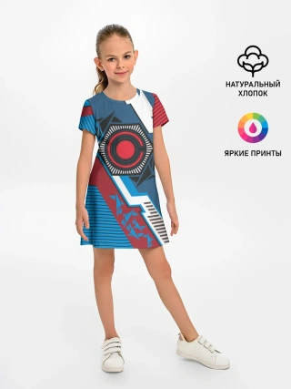 Детское платье / Cyborg logo