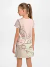 Детское платье / Летний узор цветы птичка