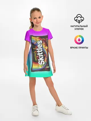 Детское платье / Skittles | Черный
