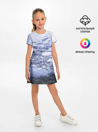 Детское платье / Косяк рыбы