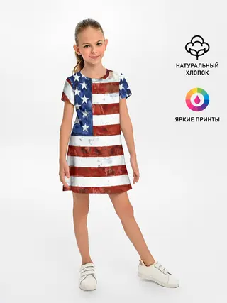 Детское платье / США ФЛАГ
