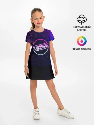 Детское платье / Deftones. Neon logo