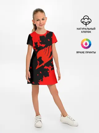 Детское платье / Хвост Феи красные зоны