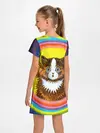 Детское платье / Радужный кот Луиса Уэйна