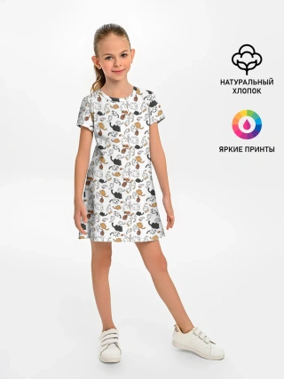 Детское платье / Котики