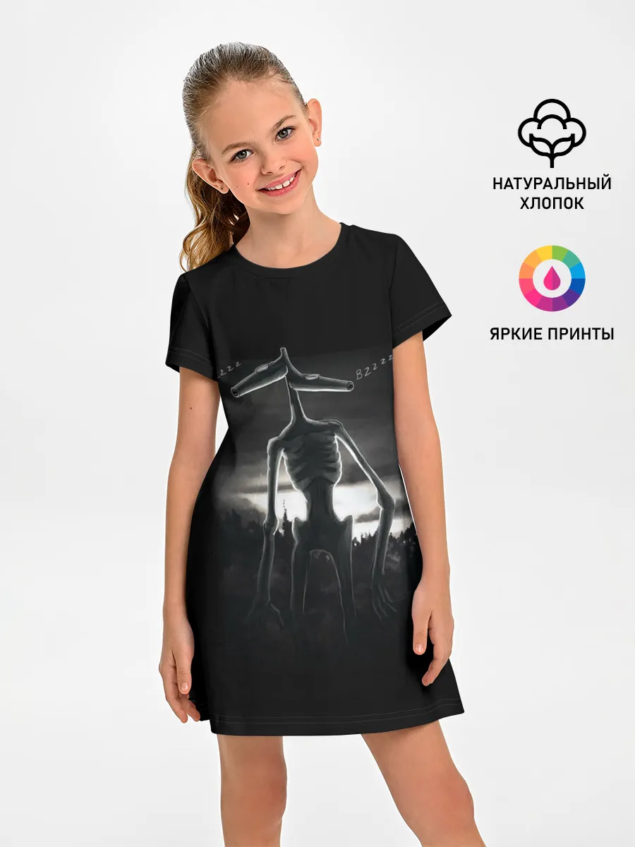 Детское платье / СИРЕНОГОЛОВЫЙ рисунок