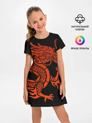 Детское платье / RED CHINA DRAGON