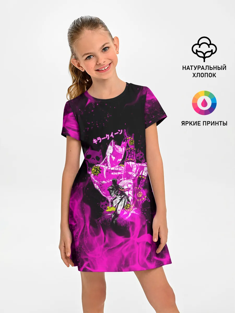 Детское платье / KILLER QUEEN розовое пламя