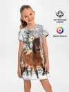 Детское платье / Конь и снег