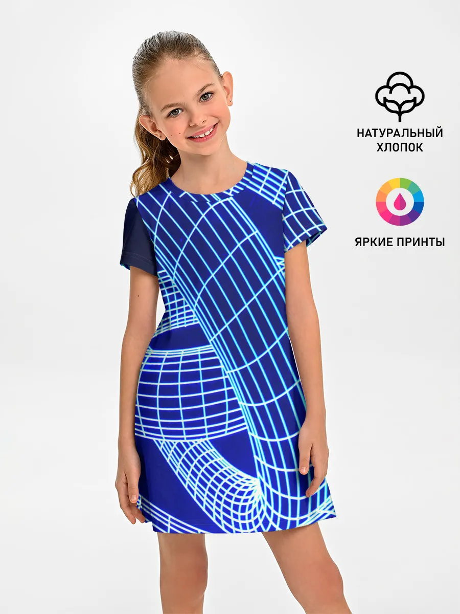 Детское платье / НЕОНОВАЯ СПИРАЛЬ