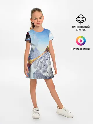 Детское платье / MINECRAFT