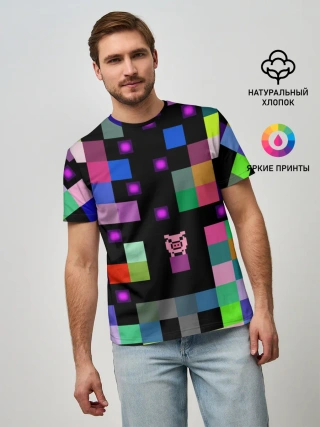 Мужская базовая футболка / Arcade Pig