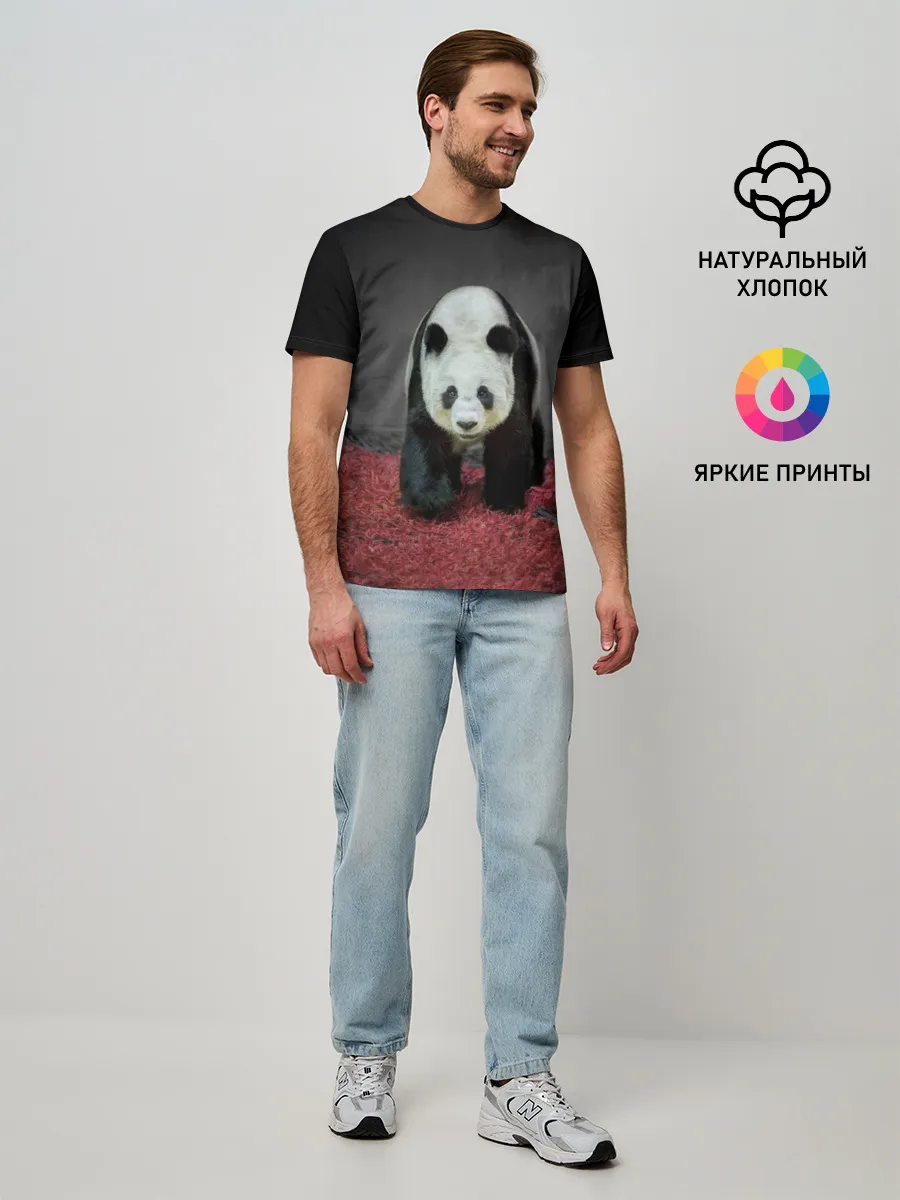 Мужская базовая футболка / ПАНДА