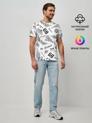 Мужская базовая футболка / 6IX9INE
