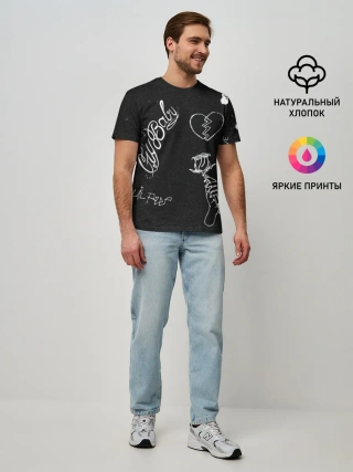 Мужская базовая футболка / LIl Peep